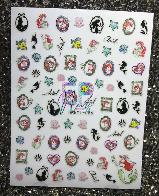 Stickers Princesa Ariel -086