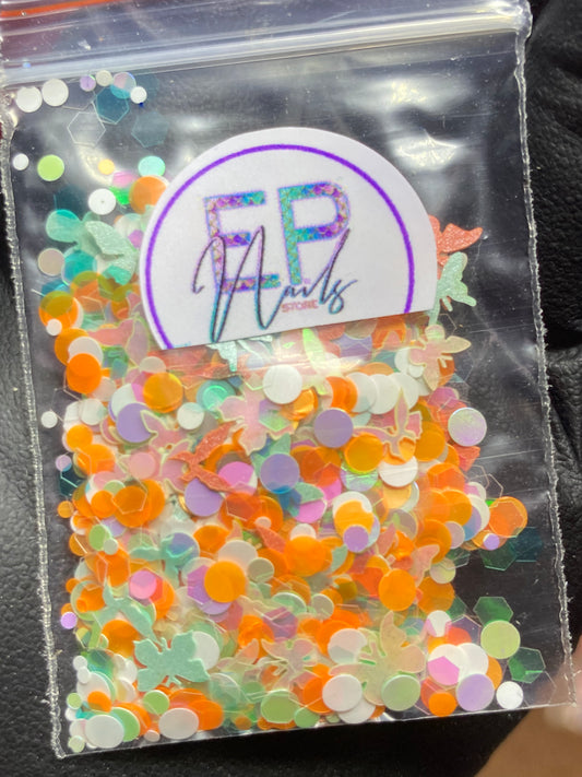 Glitter Mix Butterfly 12