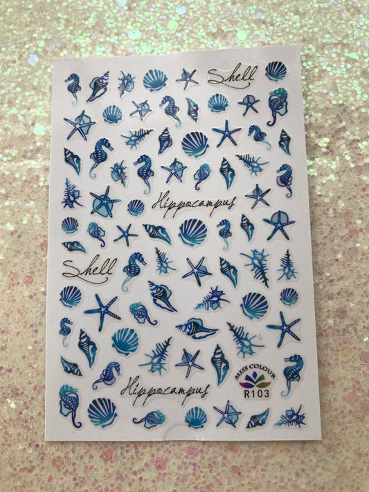Sticker Blue Starfish