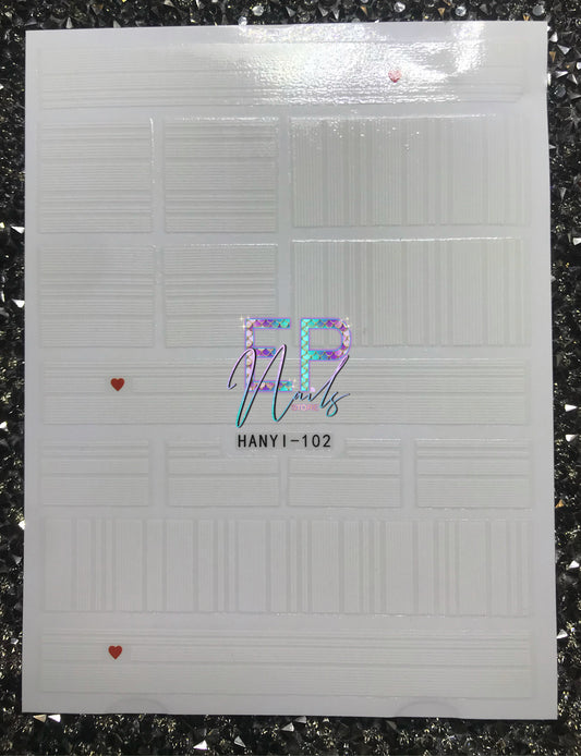White lines stickers - 102