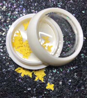 Matte Yellow Butterflies #002