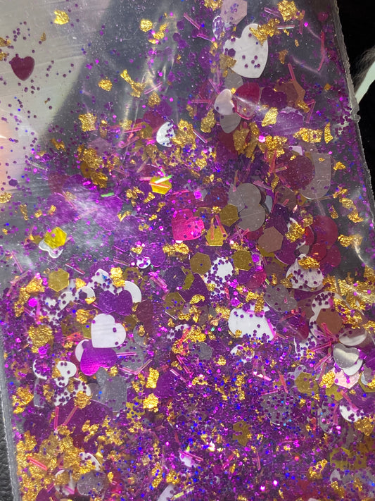Glitter Purple Heart